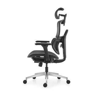 Ejecutivo de lujo de alta calidad muebles de oficina giratoria gerente jefe silla de malla completa CEO silla con sentarse deslizante y reposacabezas 3D - Product Image 3
