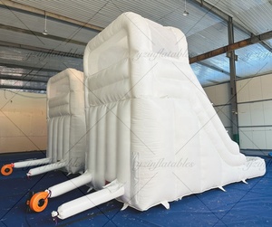 Outdoor White Commercial Inflatable <strong>Slides</strong> with <strong>Swimming</strong> <strong>Pool</strong> <strong>Slide</strong> Kids Playground Bounce House with Water <strong>Pool</strong> - Product Image 4