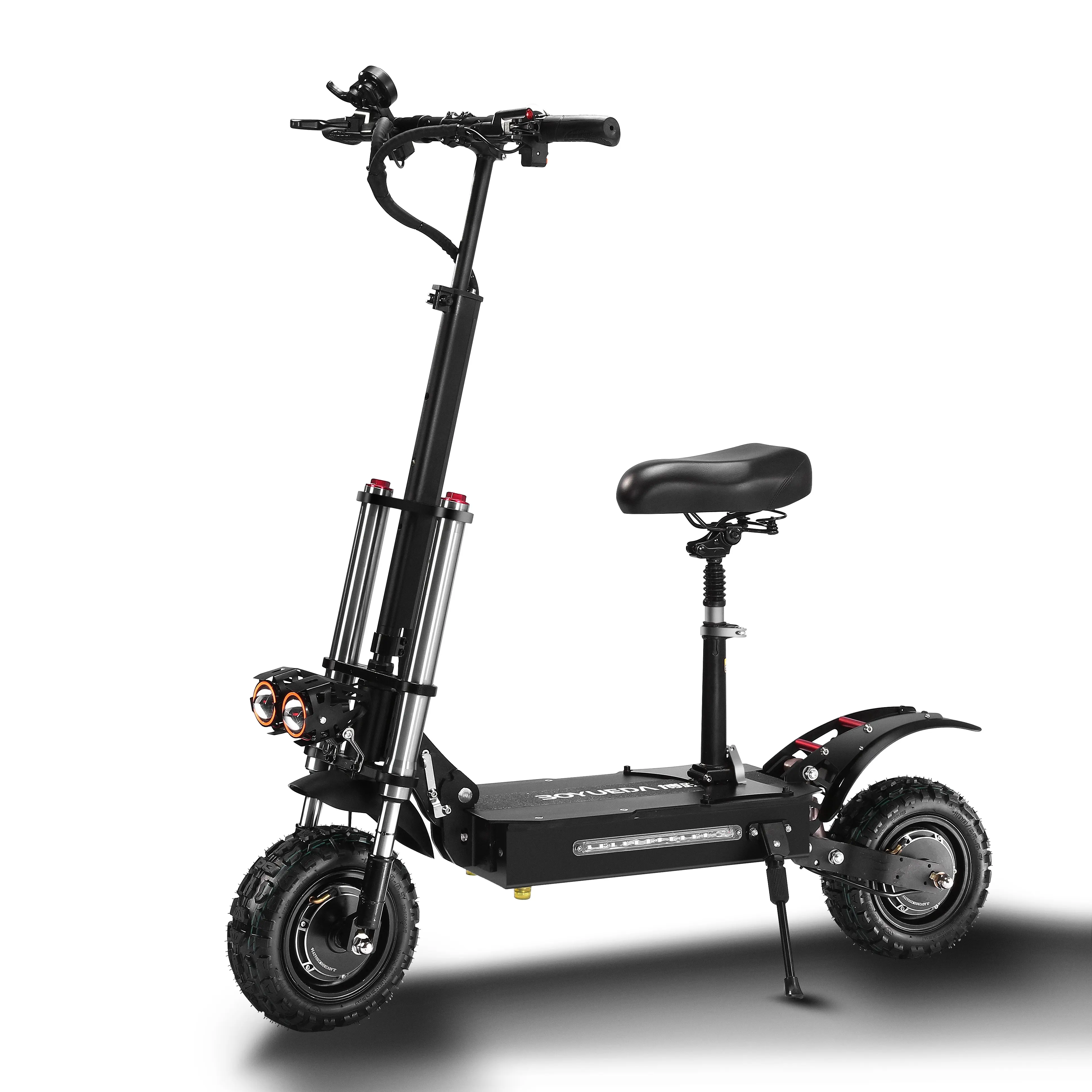 Boyuda EU warehouse 11-inch 60V38A electric scooter high-powered dual motor 6000W off-road scooter speed 85KM / H