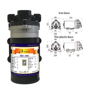 가정용 24V ro 정수기 예비 부품 부스터 워터 펌프 50G 75G100GPD