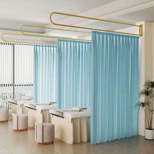 Cortina Divisoria para Salón de Belleza en Oferta, Cortina con Barra de Soporte Larga en Forma de U, Cortinas Opacas para Camas de Belleza en Venta - Product Image 3