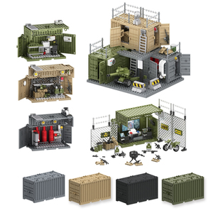 Set di accessori per attrezzature militari con Logo personalizzato WW2 esercito giocattolo di guerra Mini soldati figura contenitore modello <span class=keywords><strong>casa</strong></span> blocco ragazzo - Product Image 4