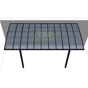 <span class=keywords><strong>Pensiline</strong></span> Fermata Autobus Autobus 20 'x 20' alluminio Carport struttura in metallo trattata a pressione in legno elenco di promozione all'aperto Carport - Product Image 4