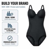 En gros OEM Marque Privée Faja Body Sculptant pour Femme avec Bonnets Moulés, Armatures, Taille Haute, Effet Ventre Plat et Fermeture à Crochets et Œillets