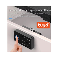 Mot de passe de bureau Tuya App Code Swipe Card Nfc Phone Déverrouiller le mot de passe temporaire Serrure intelligente d'armoire avec empreinte digitale