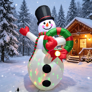 Muñecos Inflables de Navidad con Luz LED Personalizados para Exteriores, Decoración Navideña 2027 - Product Image 2
