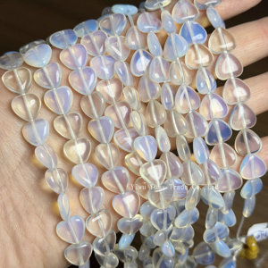 Perles en Pierre Naturelle de Qualité Supérieure, Forme Cœur 10x10mm, Lisses et Polies, pour la Fabrication de Bijoux DIY (Bracelets, Colliers) - Product Image 5