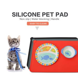 Tapete de Silicona Antideslizante para Comida de Mascotas, Impermeable y Aislante del Calor, Ecológico para Perros y Gatos - Product Image 3