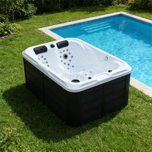 Baignoire de spa extérieure moderne et luxueuse en acrylique à prix abordable avec massage par jets d'eau, 20 jets, <span class=keywords><strong>rectangulaire</strong></span>, autoportante, pour 3 personnes - Product Image 4