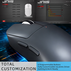 Souris de jeu sans fil JINMS X3 PAW3311 12000 DPI, souris tri-mode, 73g, légère, ergonomique, souris Esports pour les joueurs professionnels de FPS - Product Image 6