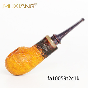 Bent Tobacco Pipe Sea Salt Retro Hand Carved For Smoking - Product Image 5