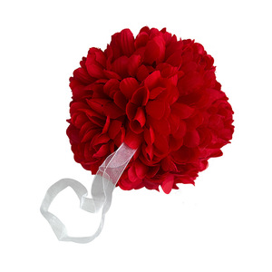 Artificial Chrysanthemum Flower Ball 15cm Red Plastic <b>Wedding</b> Ceiling Decorations Romantic Style Home <b>Props</b> - Product Image 5