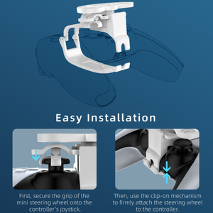 Mini điều khiển vô lăng cho trạm chơi 5 cho ps5 điều khiển đua tay lái trò chơi Grip - Product Image 2
