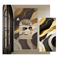 Plaque de marbre PVC UV de luxe 1220x2800mm pour intérieurs modernes