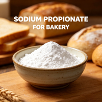 Conservateur alimentaire de qualité alimentaire Propionate de sodium E281 en poudre CAS 137-40-6 Haute pureté Certifié Casher Halal Sac de 25 kg Antifongique pour aliments