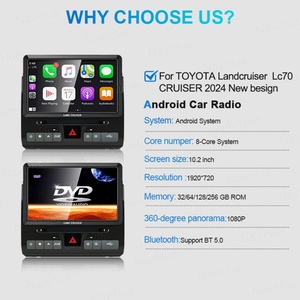 Navihua GPS Navigation Car DVD Player Android Carplay <b>Auto</b> Multimedia for Toyota Land Cruiser LC70 LC76 LC79 2007-2022 Head Unit - Product Image 6