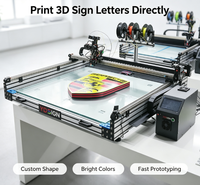 Imprimante 3D industrielle populaire pour lettres et enseignes publicitaires, nouvelle garantie d'un an, USB, nivellement automatique