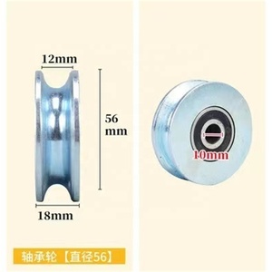 12 inch Nhựa ròng rọc công nghiệp U / V rãnh nhỏ nylon dây ròng rọc bánh xe - Product Image 3