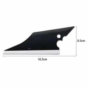 Outil de pose de film pour voiture en forme de poisson, raclette pour film de fenêtre, outil d'installation d'autocollants de voiture, raclette pour film vinyle en fibre de carbone, outil de nettoyage ménager - Product Image 3