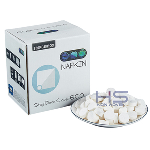 Khăn nhỏ dùng một lần làm đẹp Khăn mặt nén khăn không dệt bông làm sạch khách sạn nén mô không dệt màu trắng - Product Image 3