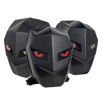Sac à dos rigide étanche LED Knight pour moto avec écran personnalisable pour la conduite et l'utilisation quotidienne