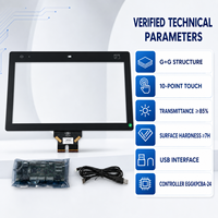 15,6 Zoll PCAP Touchpanel 10-Punkt USB Anti-Glare Overlay Kit Kapazitiver Bildschirm Maßgefertigte Abdeckglas für Industrielle Integration