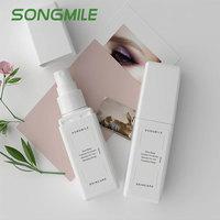 Fournisseur direct d'usine, étiquette en soie imprimée personnalisable, flacon carré de 60 ml, 75 ml, 90 ml pour les cosmétiques de soin de la peau