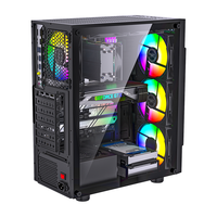 LOVINGCOOL Boîtier PC Offre Spéciale Boîtier PC ATX Boîtier PC HD USB3.0 Boîtier d'ordinateur en verre trempé & Châssis tours Gaming