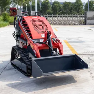 red colour small skid steer loader china Professional Factory Made Skid Steer Loader