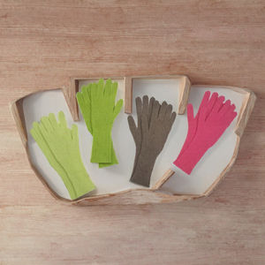 Gants en cachemire pur 100% côtelés, sans couture, multifonctionnels, longueur coude, pour l'hiver, voyage, luxe - Product Image 3