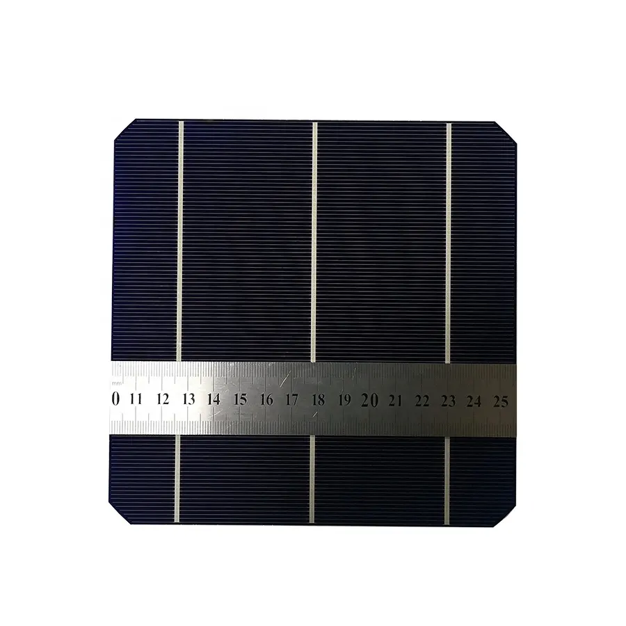 6 inch 20.5% 5W monocrystalline silicon wafer dark blue solar cell for sale