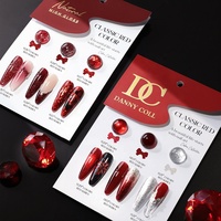 HEMA FREE DannyColl 30 Couleurs Collection Rouge Kit de Vernis Gel Marque Privée Vente en Gros Vernis à Ongles Gel Fête de Noël Logo Personnalisé