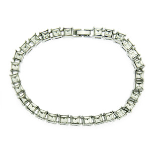 Pulsera cuadrada de una sola fila estilo hip-hop para hombre, pulsera personalizada estilo punk para discoteca, joyería de pulsera. - Product Image 4