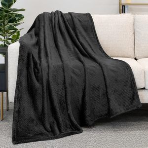 Waffle Blanket Soft Fleece <strong>Throws</strong> <strong>for</strong> Sofa <strong>Chair</strong>, Fuzzy Waffle Textured Blanket, Cozy Warm Lightweight All Season Blanket <strong>Throw</strong> - Product Image 2