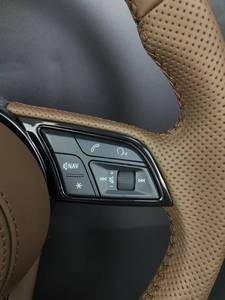 Volante Multifuncional para Auto <span class=keywords><strong>Audi</strong></span> S Line, Volante de Cuero Perforado Marrón con Botones de Control, Compatible con la Serie <span class=keywords><strong>Audi</strong></span> - Product Image 6