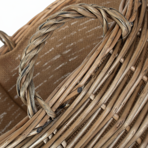 Cesta de ropa sucia de mimbre lavada antigua Panier En Osier Trapu - Product Image 1