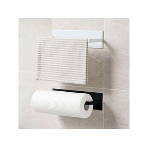 <span class=keywords><strong>Porte</strong></span>-serviettes mural moderne pour salle de bain d'hôtel, blanc, <span class=keywords><strong>porte</strong></span>-serviettes en papier magnétique - Product Image 1