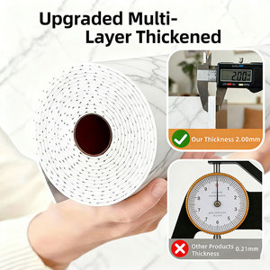 Adesivi Murali Premium Effetto Marmo, Rivestimento Murale di Lusso Autoadesivo <span class=keywords><strong>per</strong></span> Retro TV, Ristrutturazione e Decorazione Casa 1,2x3m - Product Image 4