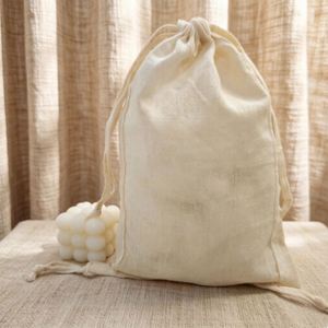 Gasa Transpirable de Grado Alimenticio al por Mayor para Envolver Pan, Bolsa Grande con Cordón para Panadería y Cafetería - Product Image 5