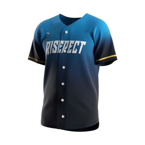 Ensemble de maillot et pantalon de baseball personnalisé 2 en 1 à séchage rapide, col en V, style street culture - Product Image 2