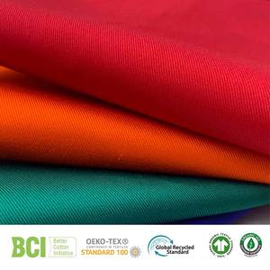 Ткани для спецодежды и защиты BCI GRS OCS 20x16 120x60 полиэстер/хлопчатобумажная ткань 235 г/м2 twry <span class=keywords><strong>CVC</strong></span> Спецодежда ткани для униформы - Product Image 5