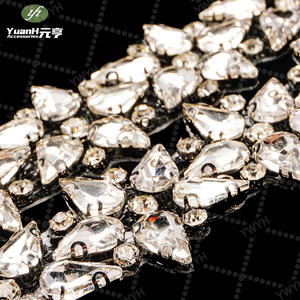 Garniture vintage en or et argent avec strass, pour la décoration des poignets, des cols et des chemises - Product Image 4