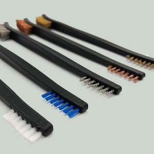<span class=keywords><strong>Brosse</strong></span> métallique décapante à double tête Tongsun, <span class=keywords><strong>en</strong></span> fil de laiton et de cuivre, avec manche <span class=keywords><strong>en</strong></span> plastique, pour nettoyage industriel – Vente directe usine - Product Image 3