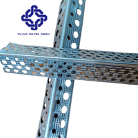 Matériau de construction en métal Cloison de plafond en aluminium Cloison sèche en métal Cloison d'angle Perle d'angle avec maille pour le plâtrage