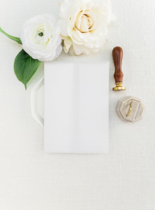 Chaquetas de vitela translúcidas en blanco de alta calidad, elegancia de lujo, haga que sus invitaciones de boda se destaquen - Product Image 2
