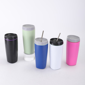 แก้วน้ำสแตนเลส304สุดสร้างสรรค์ขนาดกะทัดรัดพกพาได้แก้วกาแฟ350มล. ขวดสุญญากาศสำหรับเครื่องดื่มเย็น - Product Image 4