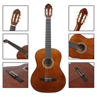 Beginner Friendly Guitar 38 Inch Classical Guitar String Instrument for Sale