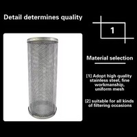 Elemen Saringan Hisap Kawat Baja Tahan Karat Hidrolik Industri dan Kartrid Filter Inline untuk Sistem Filtrasi Oli