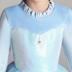 Vestido de <span class=keywords><strong>Primera</strong></span> Comunión Formal <span class=keywords><strong>para</strong></span> Niñas DeepMind, Cuello Redondo, Terciopelo, Satén, Bordado, Encaje, Disponible en Varios Colores, Tallas S-XL <span class=keywords><strong>para</strong></span> Edades de 12 Años - Product Image 6