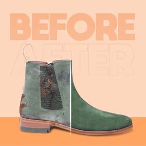 Spray Rénovateur pour Daim Vert Olive avec 2 Lingettes Nettoyantes pour Chaussures – Restaure la Couleur des Daim et Nubuck Décolorés, Nettoie et Revitalise - Product Image 6